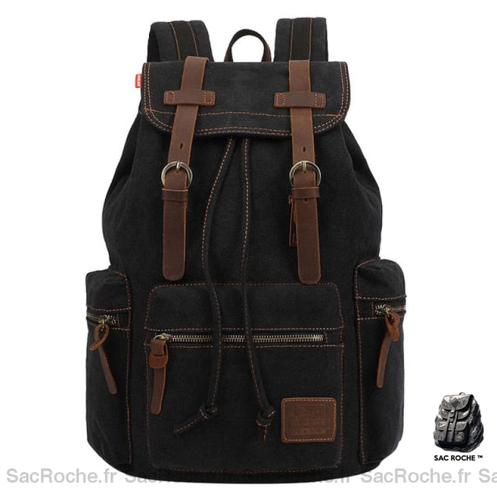 Sac À Dos Ciré En Toile Femme