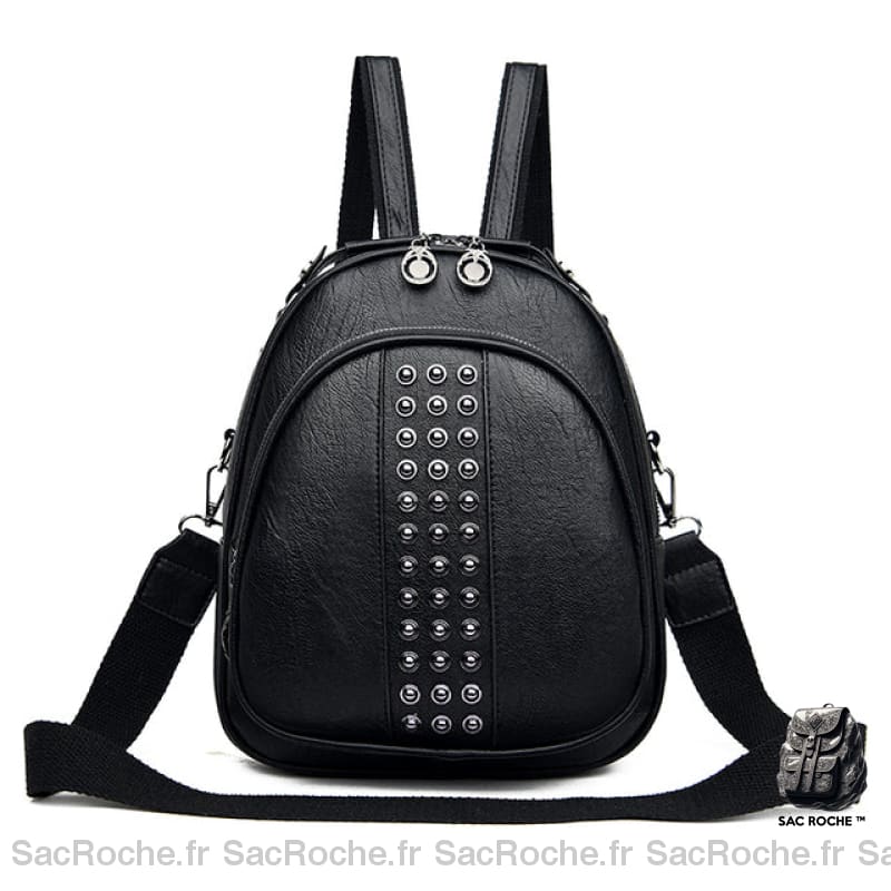 Sac À Dos Clouté Original Femme Noir Sac A