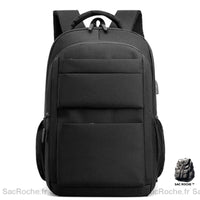 Sac à Dos Collège Multi-Poches - 24 Litres - modèle Noir - Sac Roche ™