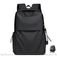 Sac à dos collège pour ado - modèle Noir - Sac Roche ™