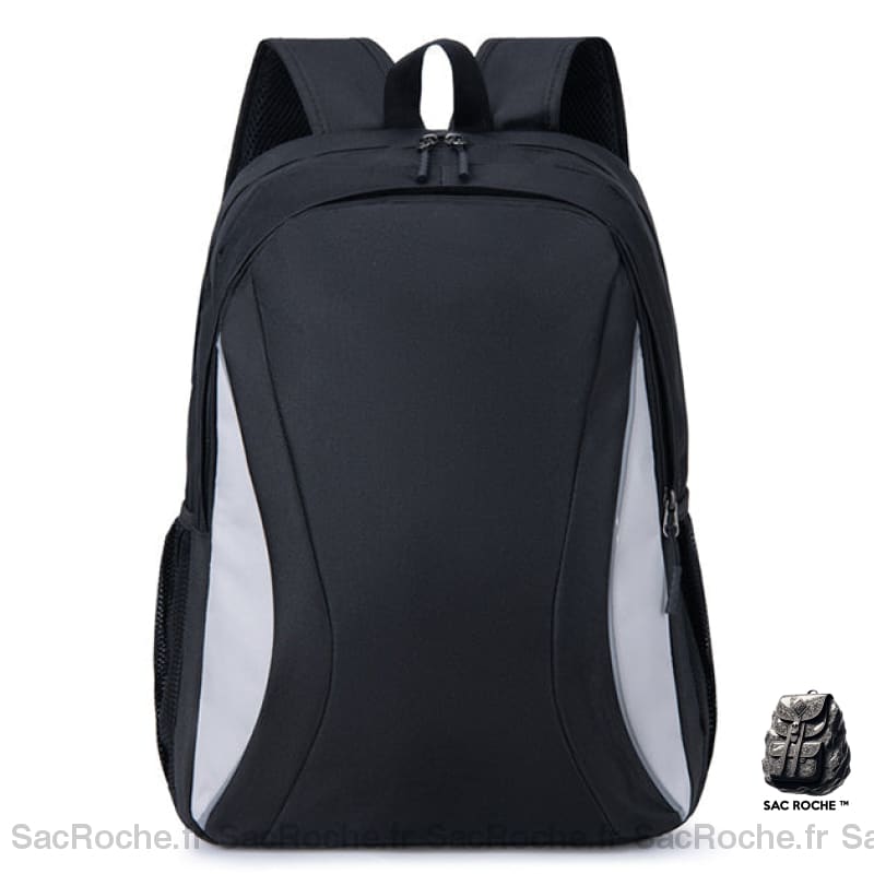 Sac À Dos Collège/Lycée Moderne - Deux Compartiments Noir Sac A Dos Ordinateur