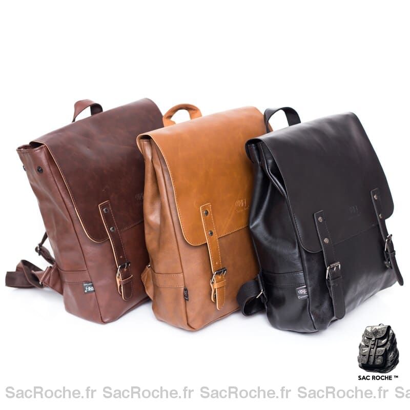 Sac À Dos Compact Cuir Pu Femme