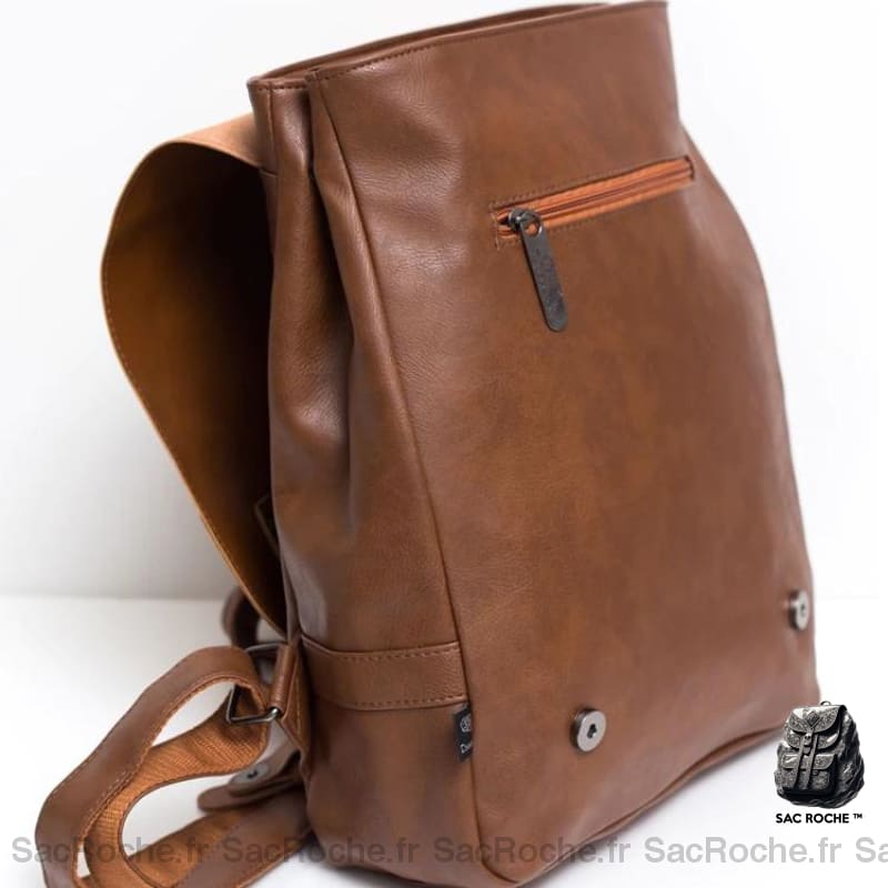 Sac À Dos Compact Cuir Pu Femme