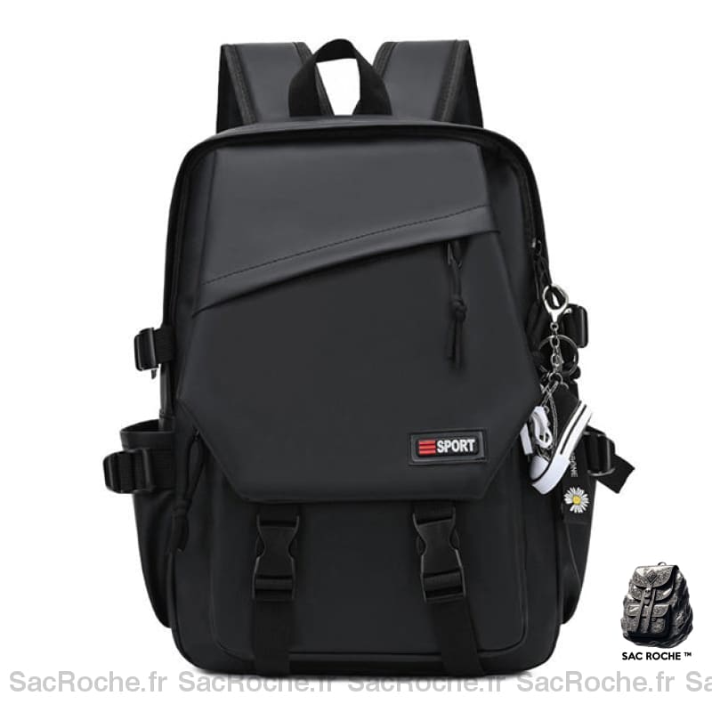 Sac À Dos Confortable Et Robuste Pour Étudiants Noir Sac A Dos Ordinateur