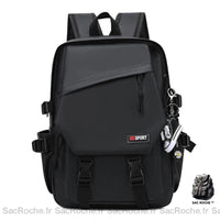 Sac à Dos Confortable et Robuste pour Étudiants - modèle Noir - Sac Roche ™