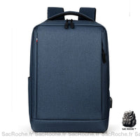 Sac à Dos Connecté Minimaliste Business / Loisirs - modèle Bleu - Sac Roche ™