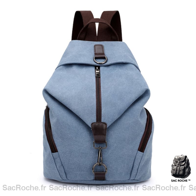 Sac À Dos Convertible Femme - Toile Casual Bleu Sac A Dos Femme