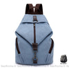 Sac À Dos Convertible Femme - Toile Casual Bleu Sac A Dos Femme