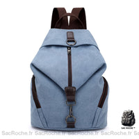 Sac à Dos Convertible Femme - Toile Casual - modèle Bleu - Sac Roche ™