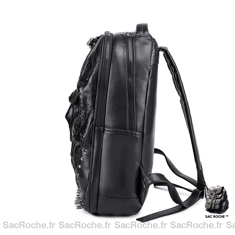 Sac À Dos Crâne En Cuir Épais Ado
