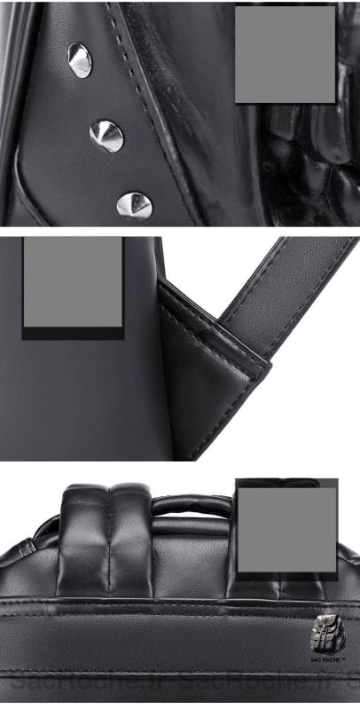 Sac À Dos Crâne En Cuir Épais Ado