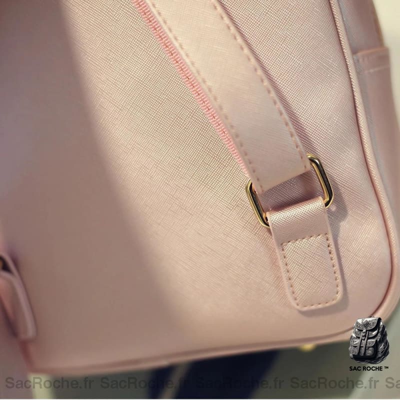 Sac À Dos Croco Cuir Pu Femme