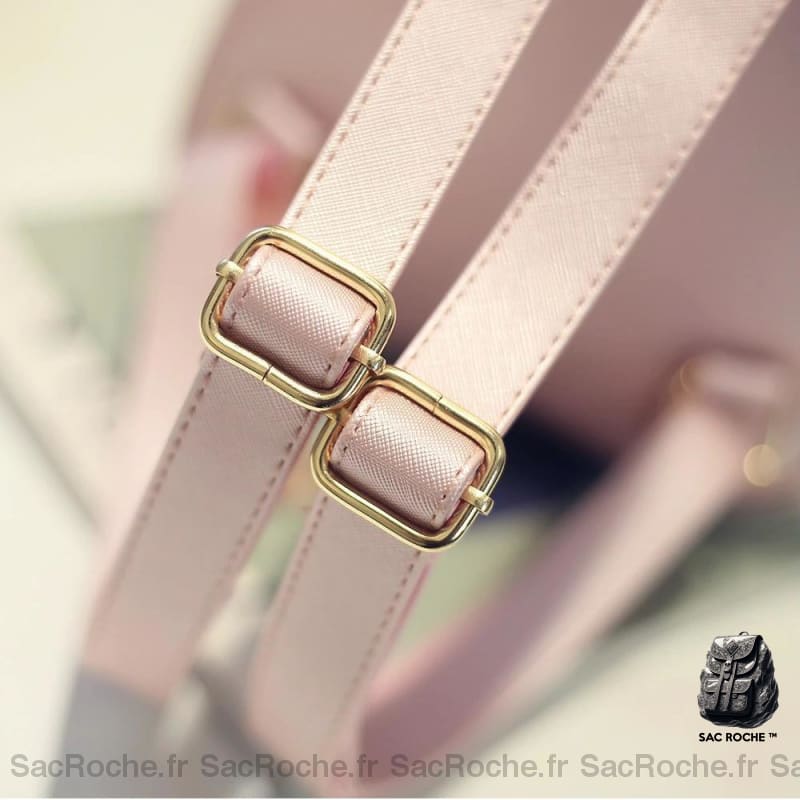 Sac À Dos Croco Cuir Pu Femme