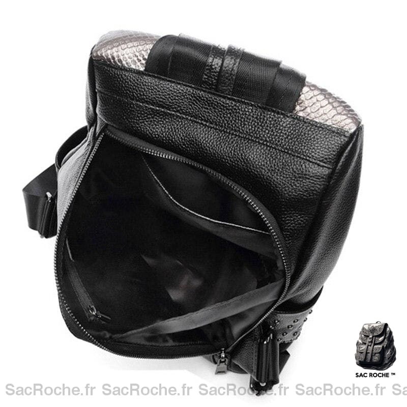 Sac À Dos Croco Élégant Femme