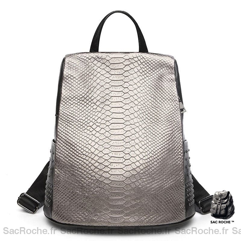 Sac à dos élégant motif croco pour femme, bonne qualité et à la mode
