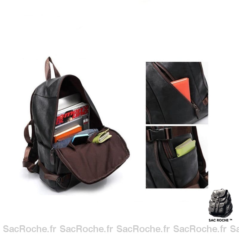 Sac À Dos Cuir Compact Homme