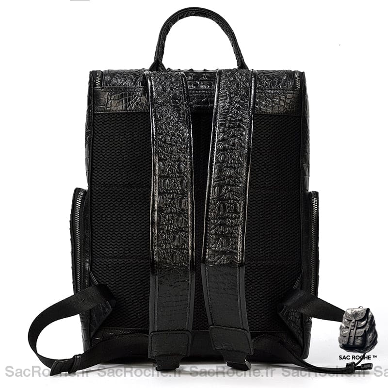 Sac À Dos Cuir Effet Alligator Femme