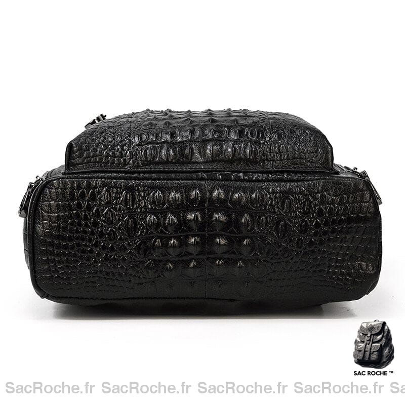 Sac À Dos Cuir Effet Alligator Femme