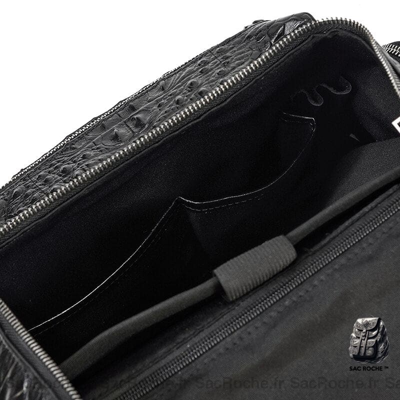 Sac À Dos Cuir Effet Alligator Femme