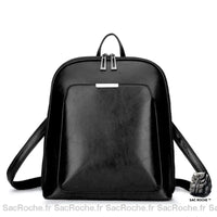 Sac À Dos Cuir Femme - Élégant Noir Sac