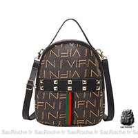 Sac à dos cuir femme - modèle Noir - Sac Roche ™