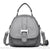 Sac à dos cuir femme poches mini - modèle Gris - Sac Roche ™