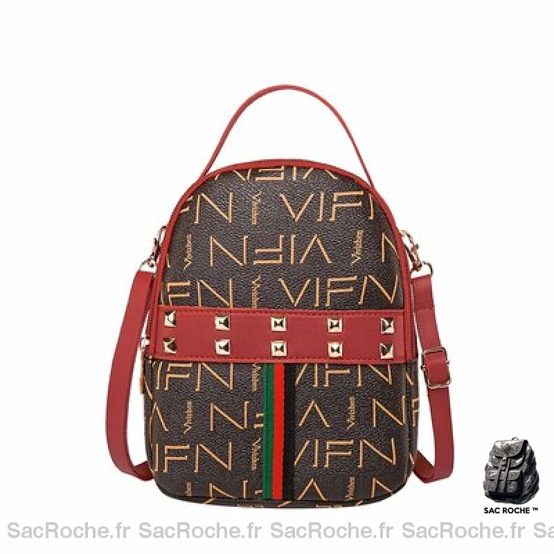 Sac À Dos Cuir Femme Rouge Petit Dos Femme