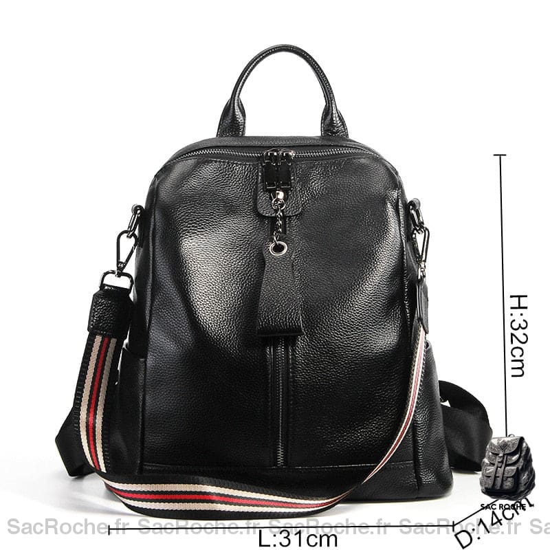 Sac À Dos Cuir Femme Spacieux