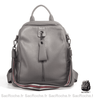 Sac à dos femme grande capacité en cuir - Gris - Sac à main Cuir