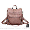 Sac À Dos Cuir Femme Transformable Bohème Rose Sac A Dos Femme