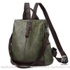 Sac À Dos Cuir Femme Trendy Vert Sac