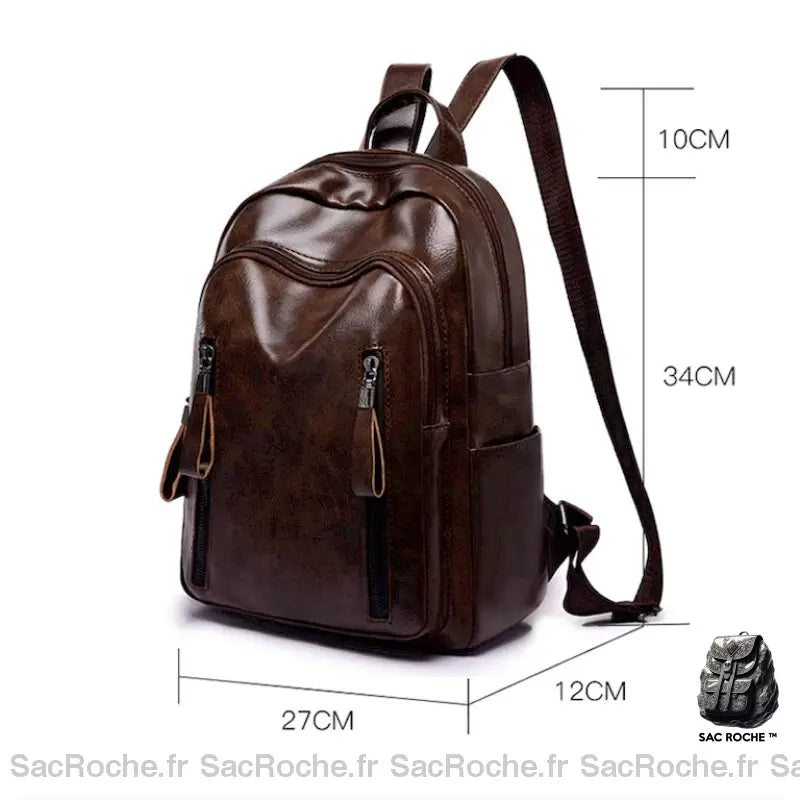 Sac À Dos Cuir Femme Vintage Sac En