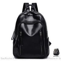 Sac à dos cuir femme vintage - modèle Noir - Sac Roche ™