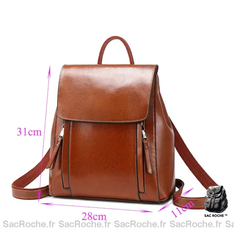 Sac À Dos Cuir Femmes Bandoulière Petit Dos Femme