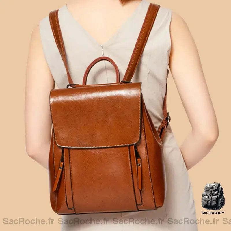 Sac À Dos Cuir Femmes Bandoulière Petit Dos Femme