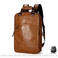 Sac à dos cuir homme - modèle Brun - Sac Roche ™