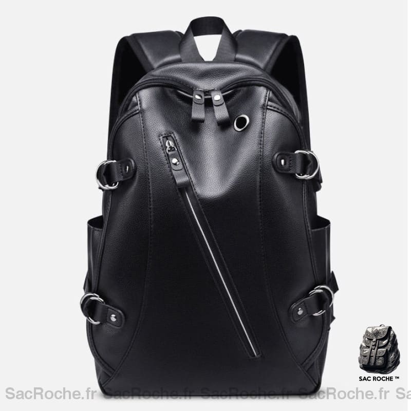 Sac À Dos Cuir Homme Noir Sac