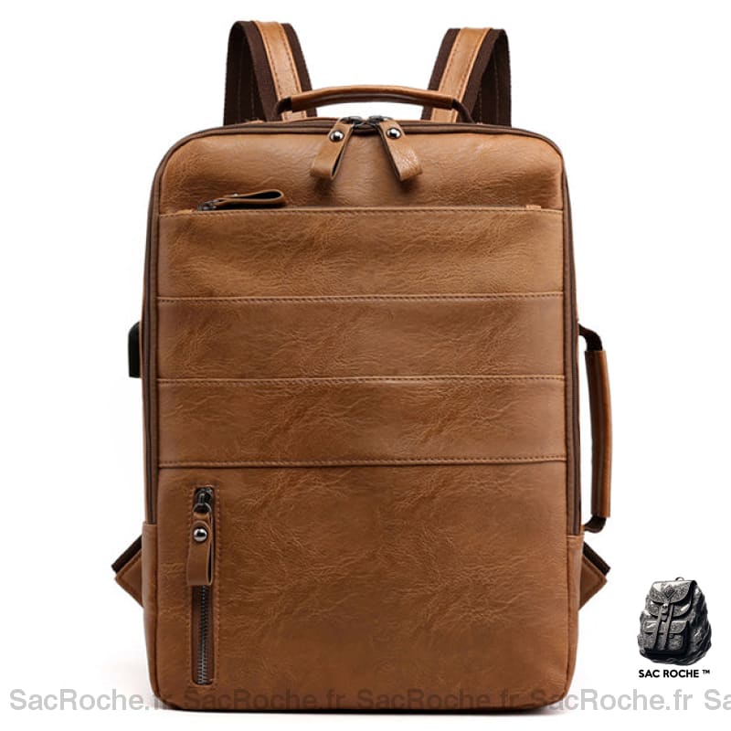 Sac À Dos Cuir Homme Ordinateur 15 Marron Clair Sac A Dos Ordinateur
