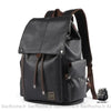 Sac À Dos Cuir Homme Rétro Noir Sac