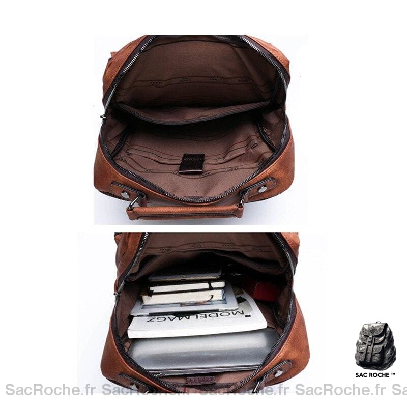 Sac À Dos Cuir Homme Trend
