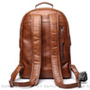 Sac À Dos Cuir Marron/Noir - Classique Homme Dos En Cuir