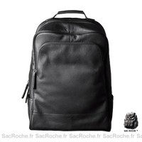 Sac À Dos Cuir Noir Authentique Sac Homme