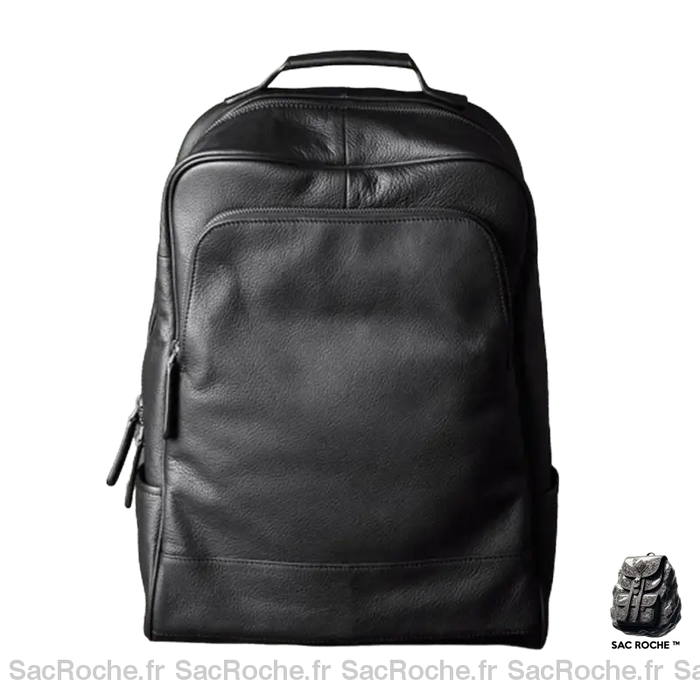 Sac À Dos Cuir Noir Authentique Sac Homme