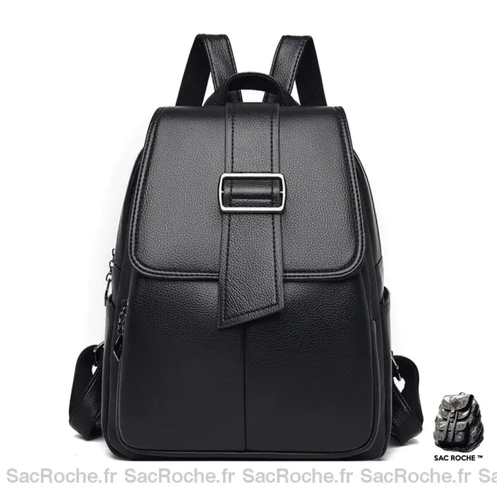 Sac À Dos Cuir Noir Femme Sac