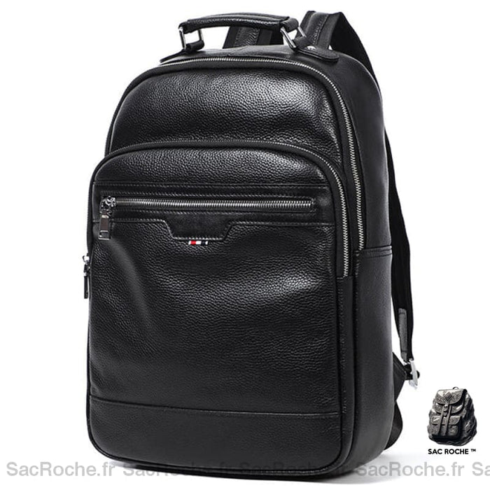Sac À Dos Cuir Noir Homme Dos En Cuir