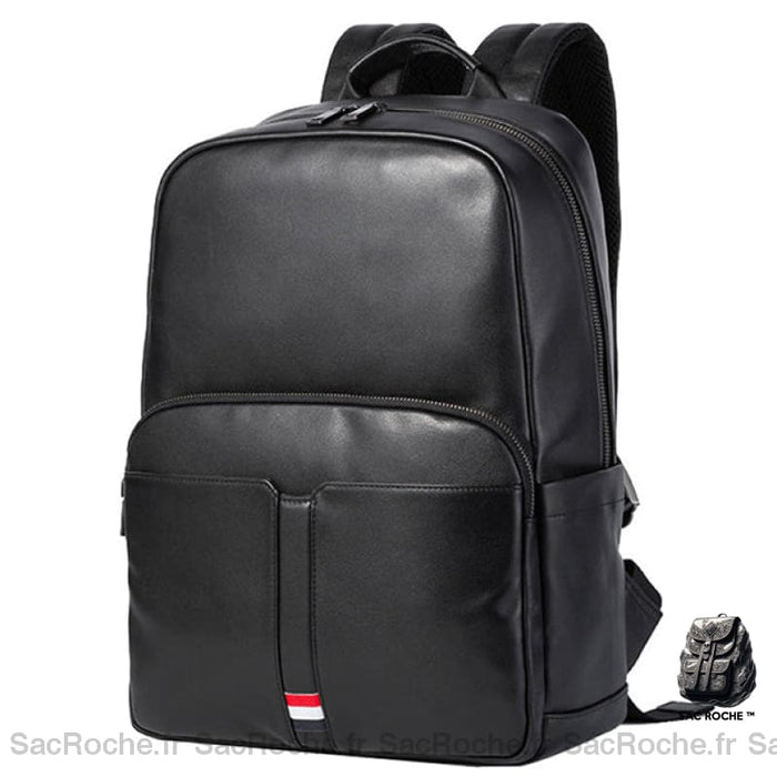 Sac À Dos Cuir Noir Tendance Homme Dos En Cuir