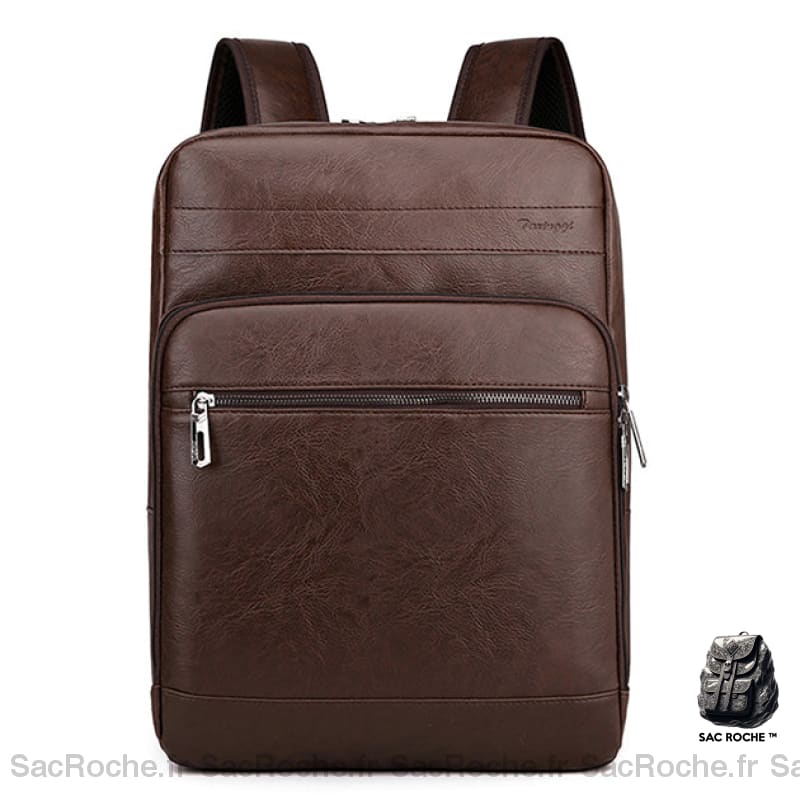 Sac À Dos Cuir Portable Rétro Homme Sac A Ordinateur