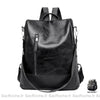 Sac À Dos Cuir Souple Femme Noir Sac