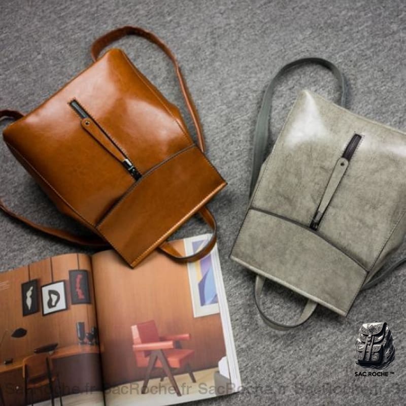 Sac À Dos Cuir Vintage Femme Petit Dos Femme