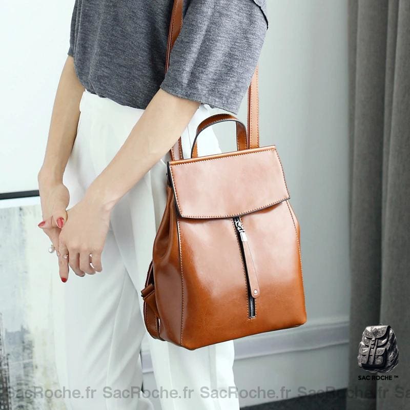 Sac À Dos Cuir Vintage Femme Petit Dos Femme